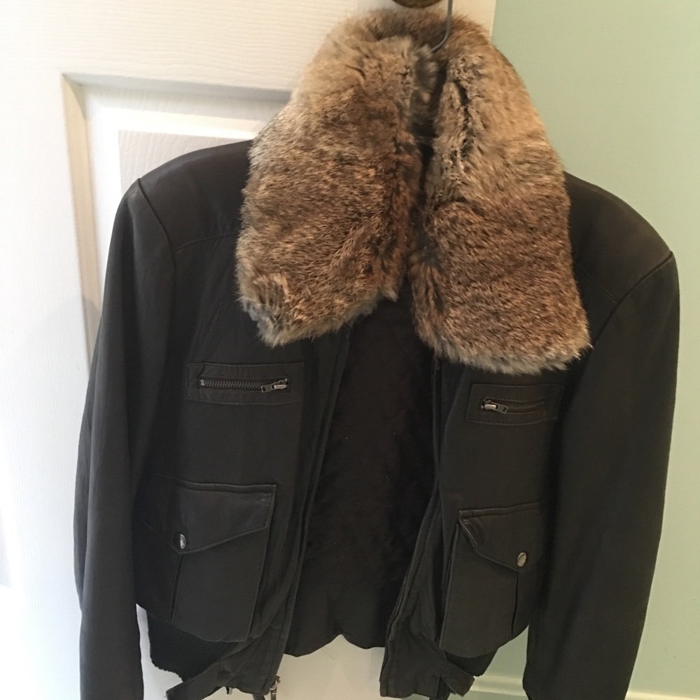 Aqua Leather Jacket